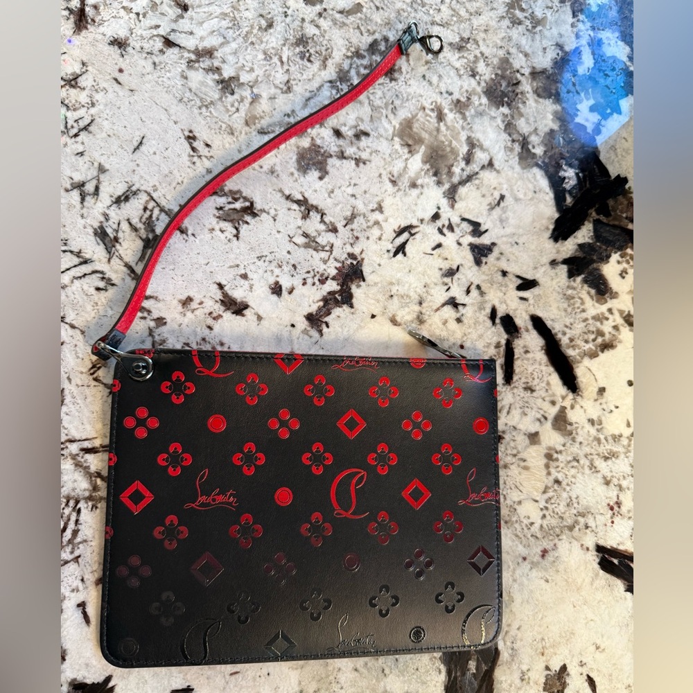 Christian Louboutin Large Cabata Loubinthesky Red and Black Tote Bag LIKE NEW! - Picture 9 of 14